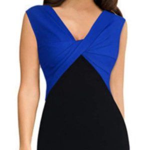 DEATU Women Work Dress Ladies Fashion Slim V-Neck